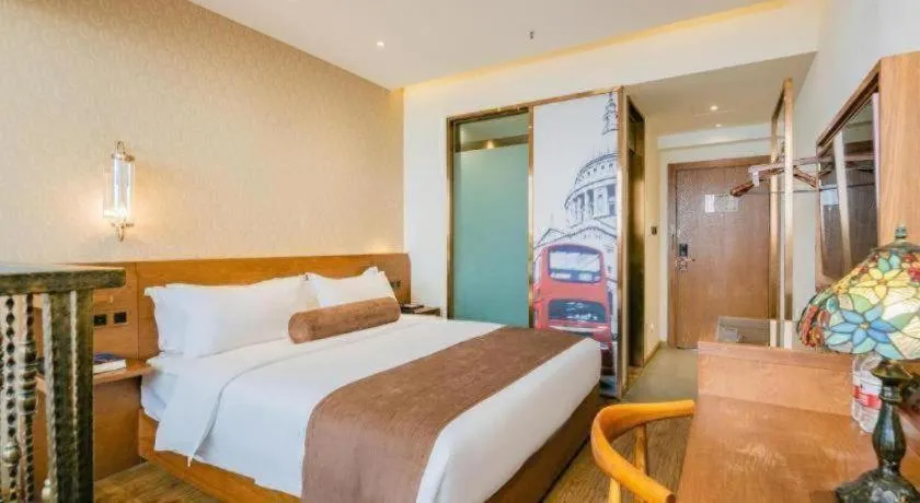 Bed in James Joyce Coffetel Chengdu Jichang Road Shenxianshu