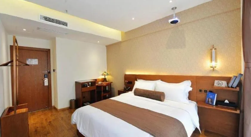 Bed in James Joyce Coffetel Chengdu Jichang Road Shenxianshu