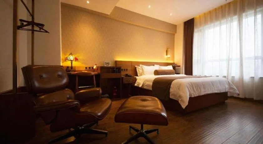 Bed in James Joyce Coffetel Chengdu Jichang Road Shenxianshu