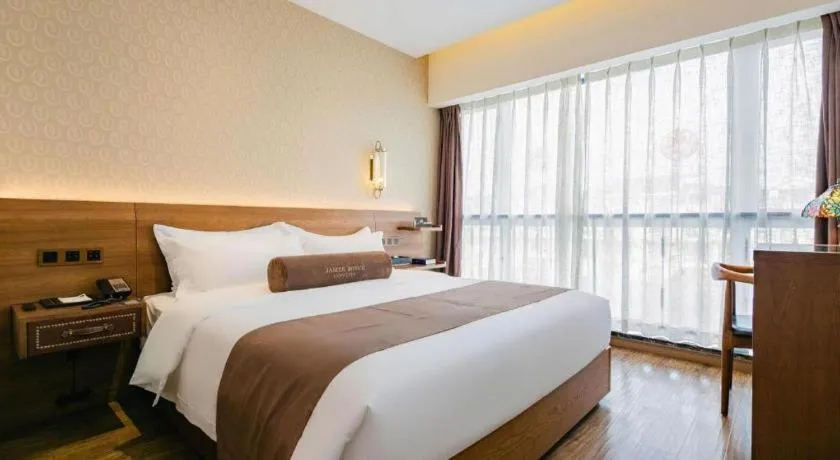 Bed in James Joyce Coffetel Chengdu Jichang Road Shenxianshu