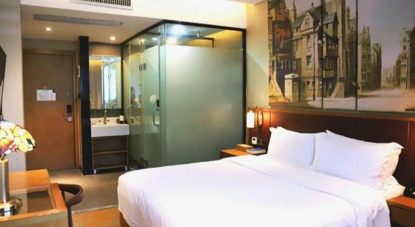 Bed in James Joyce Coffetel Guangzhou Dongxiaonan Metro Station Branch