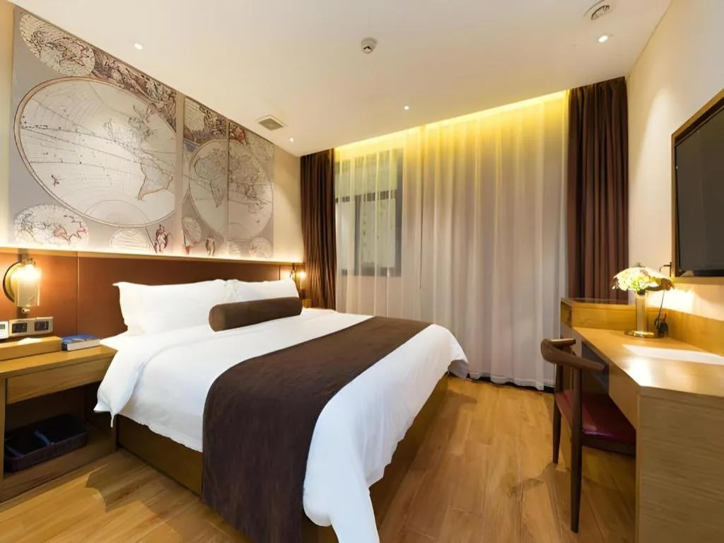 Bed in James Joyce Coffetel Guangzhou Dongxiaonan Metro Station Branch