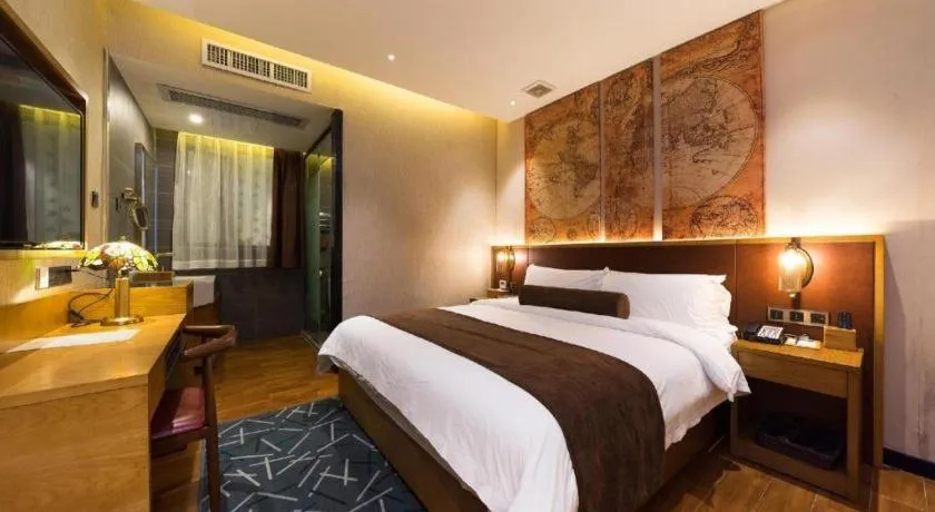 Bed in James Joyce Coffetel Guangzhou Dongxiaonan Metro Station Branch