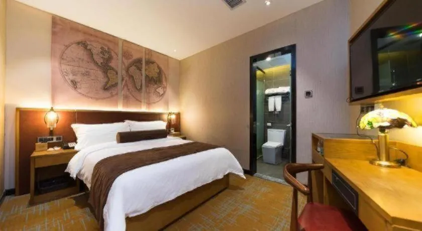 Bed in James Joyce Coffetel Guangzhou Dongxiaonan Metro Station Branch