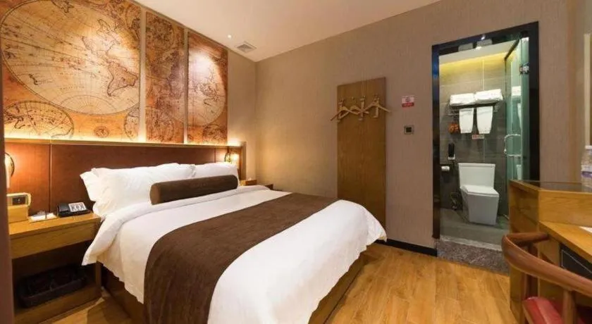 Bed in James Joyce Coffetel Guangzhou Dongxiaonan Metro Station Branch