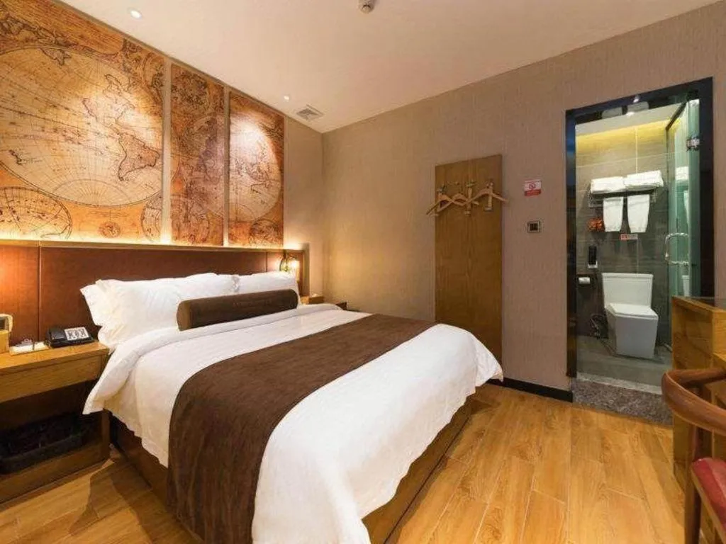 Bed in James Joyce Coffetel Guangzhou Dongxiaonan Metro Station Branch