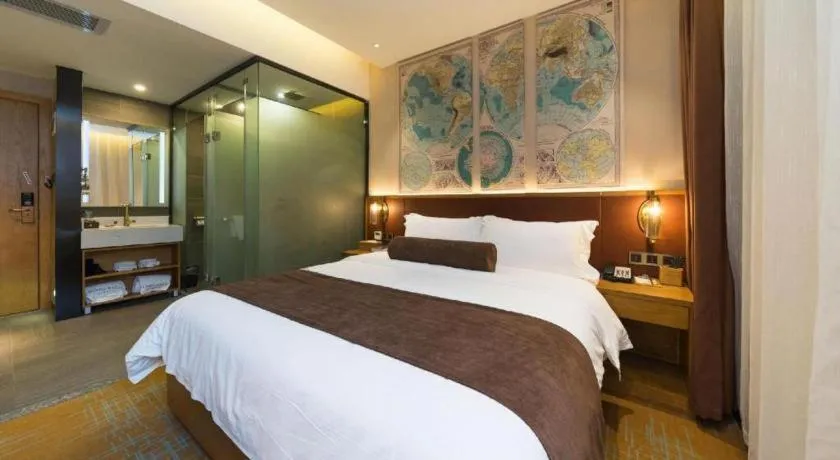 Bed in James Joyce Coffetel Guangzhou Dongxiaonan Metro Station Branch