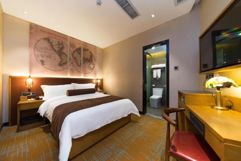 Bed in James Joyce Coffetel Guangzhou Dongxiaonan Metro Station Branch