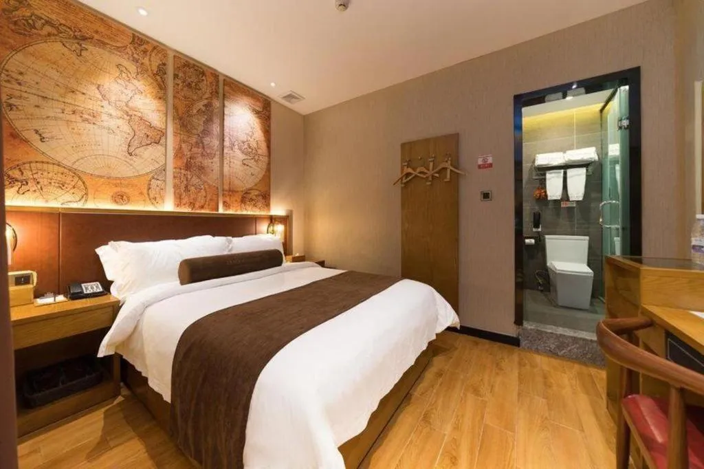 Bed in James Joyce Coffetel Guangzhou Dongxiaonan Metro Station Branch