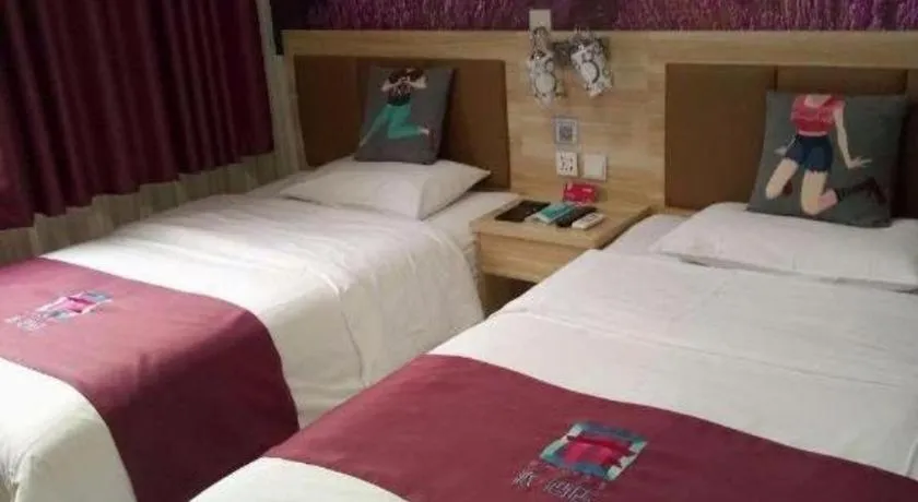 Bed in PAI Hotel Beijing Capital International Airport Linhe Development Zone