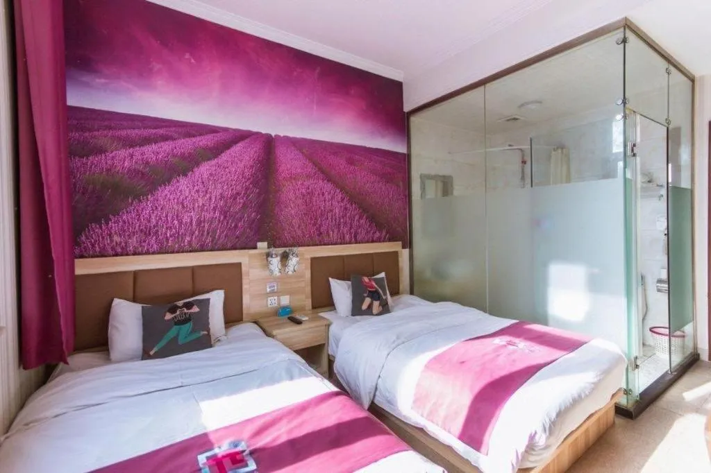 Bed in PAI Hotel Beijing Capital International Airport Linhe Development Zone