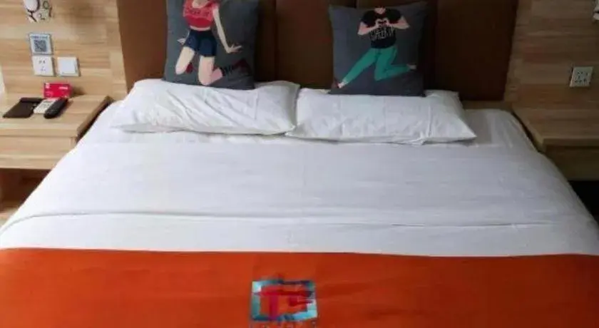 Bed in PAI Hotel Beijing Capital International Airport Linhe Development Zone Bed in PAI Hotel Beijing Capital International Airport Linhe Development Zone