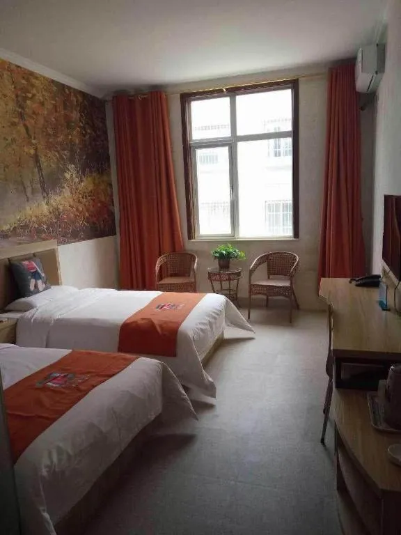 Bed in PAI Hotel Beijing Capital International Airport Linhe Development Zone