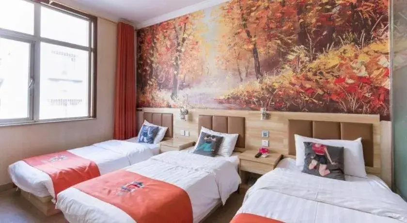 Bed in PAI Hotel Beijing Capital International Airport Linhe Development Zone Bed in PAI Hotel Beijing Capital International Airport Linhe Development Zone