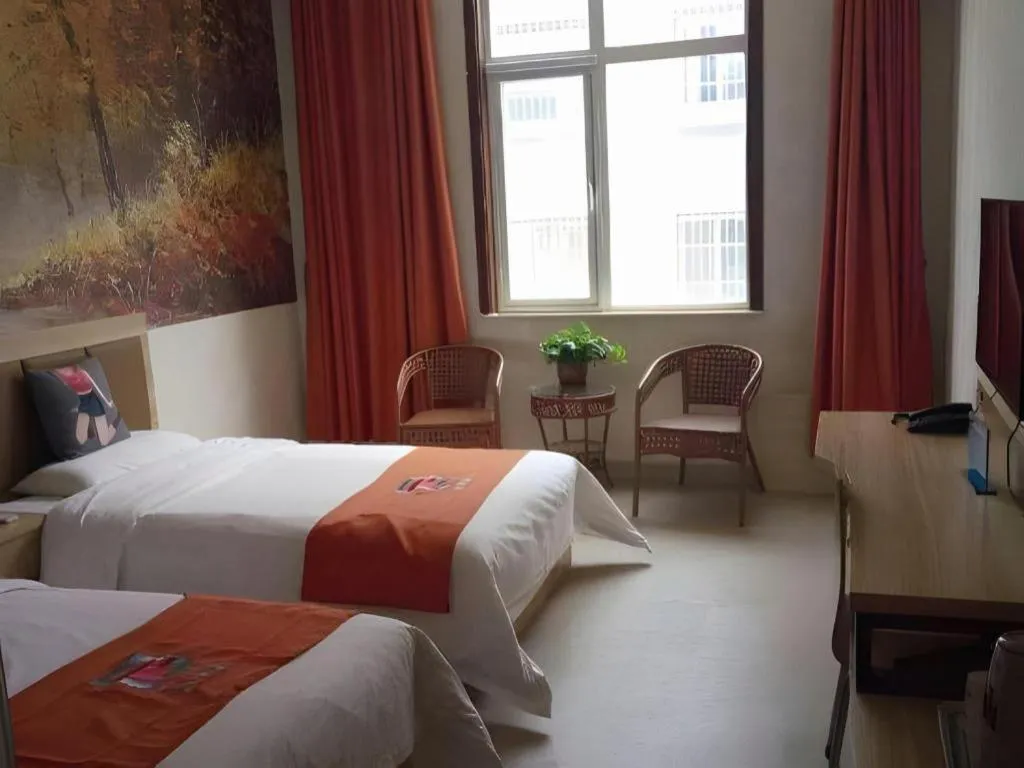 Bed in PAI Hotel Beijing Capital International Airport Linhe Development Zone