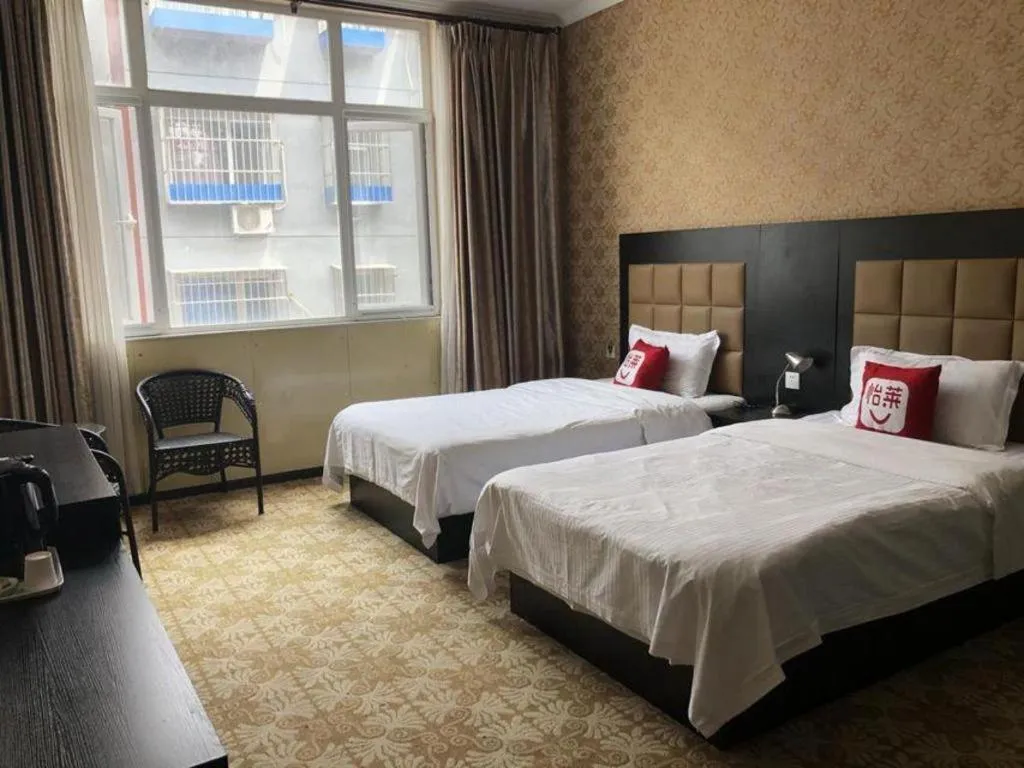 Bed in PAI Hotel Beijing Capital International Airport Linhe Development Zone