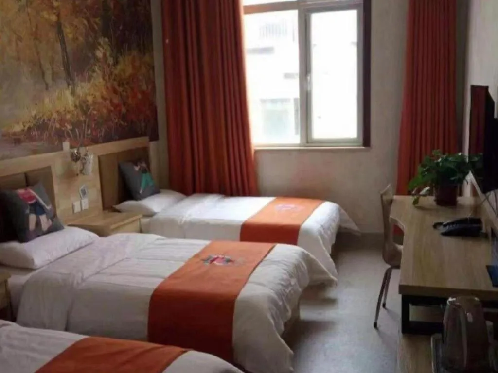 Bed in PAI Hotel Beijing Capital International Airport Linhe Development Zone