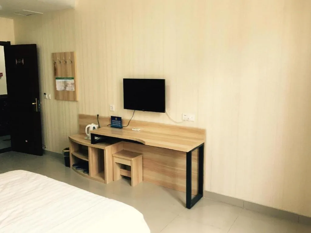 Bed in PAI Hotel Beijing Capital International Airport Linhe Development Zone