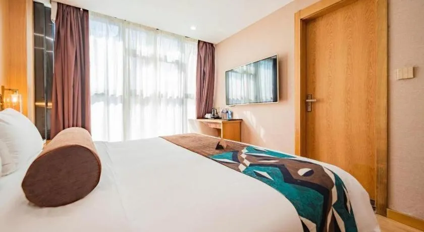 Bed in James Joyce Coffetel Xi'an Laochenggen Hongmiaopo Metro Station