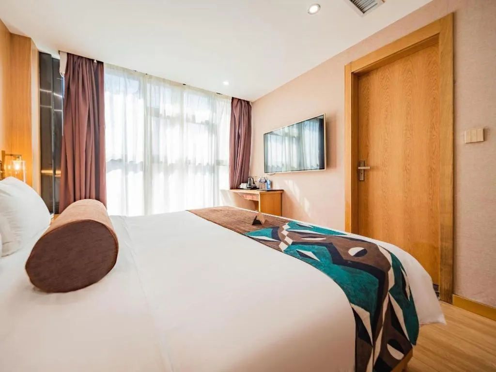 Bed in James Joyce Coffetel Xi'an Laochenggen Hongmiaopo Metro Station