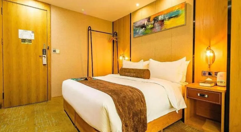 Bed in James Joyce Coffetel Xi'an Laochenggen Hongmiaopo Metro Station