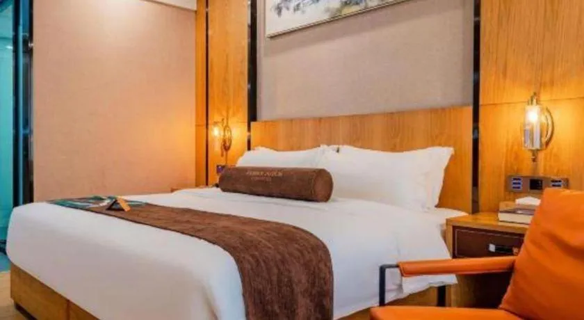 Bed in James Joyce Coffetel Xi'an Laochenggen Hongmiaopo Metro Station