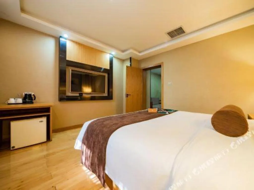 Bed in James Joyce Coffetel Xi'an Laochenggen Hongmiaopo Metro Station