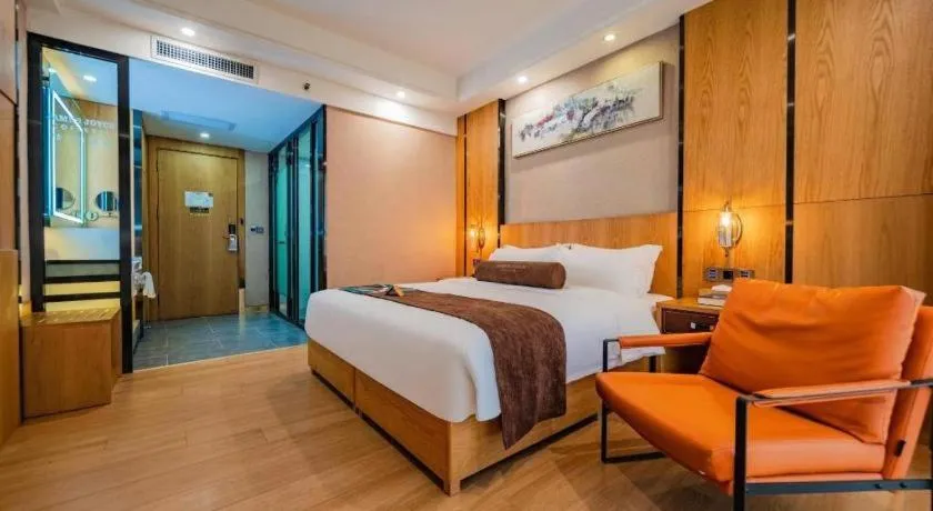 Bed in James Joyce Coffetel Xi'an Laochenggen Hongmiaopo Metro Station