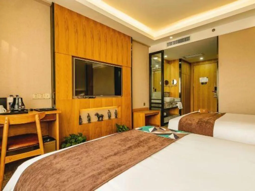 Bed in James Joyce Coffetel Xi'an Laochenggen Hongmiaopo Metro Station