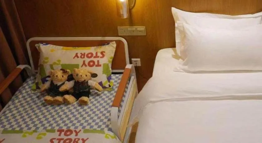 Bed in James Joyce Coffetel Shijiazhuang Century Park Shiji Huamao