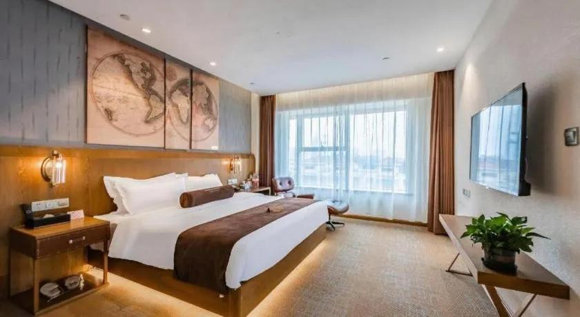 Bed in James Joyce Coffetel Shijiazhuang Century Park Shiji Huamao