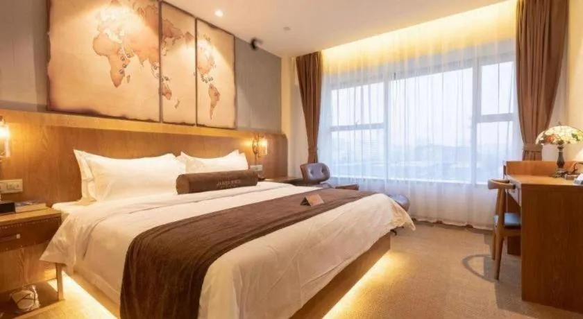 Bed in James Joyce Coffetel Shijiazhuang Century Park Shiji Huamao