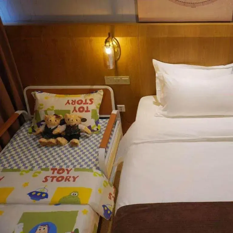 Bed in James Joyce Coffetel Shijiazhuang Century Park Shiji Huamao Bed in James Joyce Coffetel Shijiazhuang Century Park Shiji Huamao