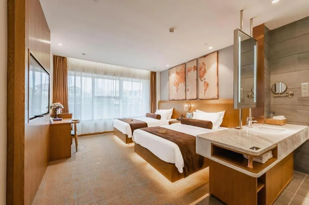 Bed in James Joyce Coffetel Shijiazhuang Century Park Shiji Huamao