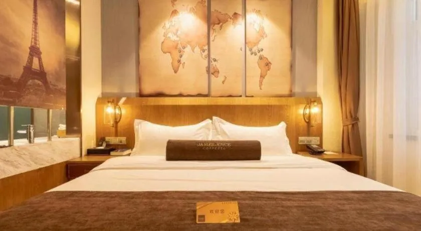 Bed in James Joyce Coffetel Shijiazhuang Century Park Shiji Huamao