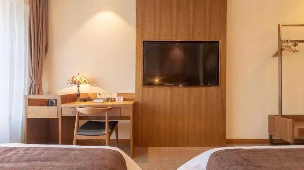 Bed in James Joyce Coffetel Shijiazhuang Century Park Shiji Huamao