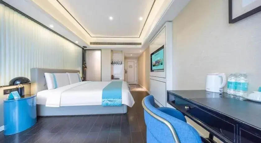 Bed in Xana Hotelle Wuhan Lingjiao Lake Wanda Plaza Branch Bed in Xana Hotelle Wuhan Lingjiao Lake Wanda Plaza Branch