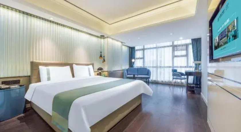 Bed in Xana Hotelle Wuhan Lingjiao Lake Wanda Plaza Branch Bed in Xana Hotelle Wuhan Lingjiao Lake Wanda Plaza Branch