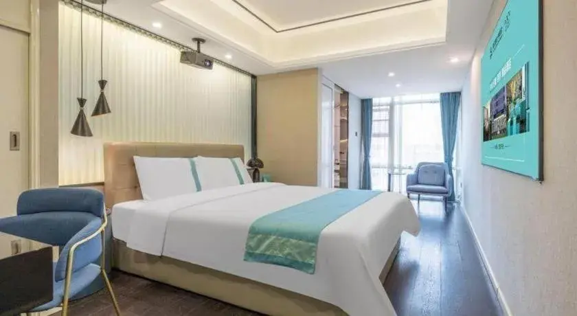 Bed in Xana Hotelle Wuhan Lingjiao Lake Wanda Plaza Branch Bed in Xana Hotelle Wuhan Lingjiao Lake Wanda Plaza Branch