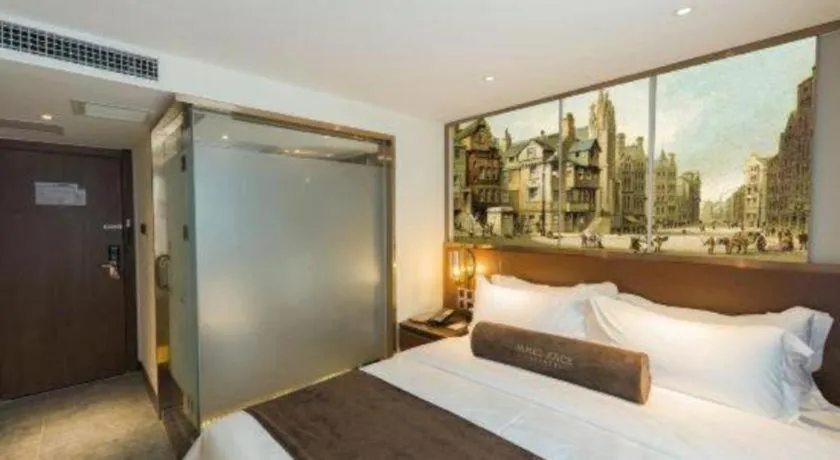 Bed in James Joyce Coffetel Beijing Qianmen Branch