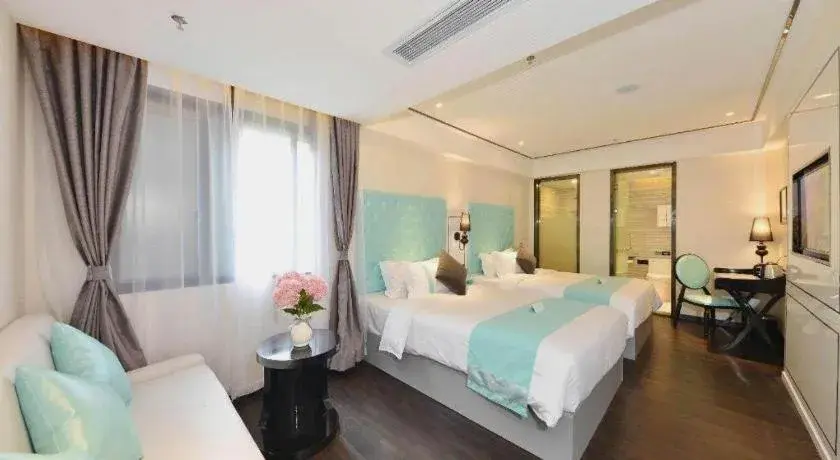 Bed in Xana Hotelle Guangzhou Tiyuxi Road Metro Station Branch Bed in Xana Hotelle Guangzhou Tiyuxi Road Metro Station Branch