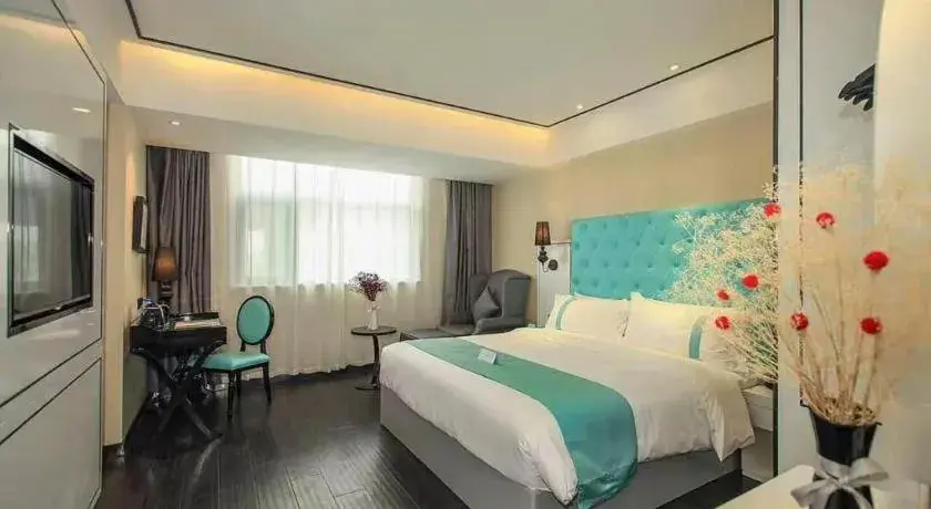 Bed in Xana Hotelle Guangzhou Tiyuxi Road Metro Station Branch Bed in Xana Hotelle Guangzhou Tiyuxi Road Metro Station Branch