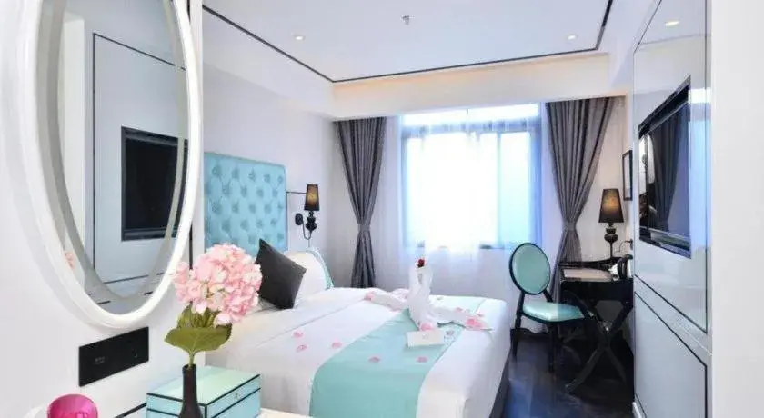 Bed in Xana Hotelle Guangzhou Tiyuxi Road Metro Station Branch Bed in Xana Hotelle Guangzhou Tiyuxi Road Metro Station Branch