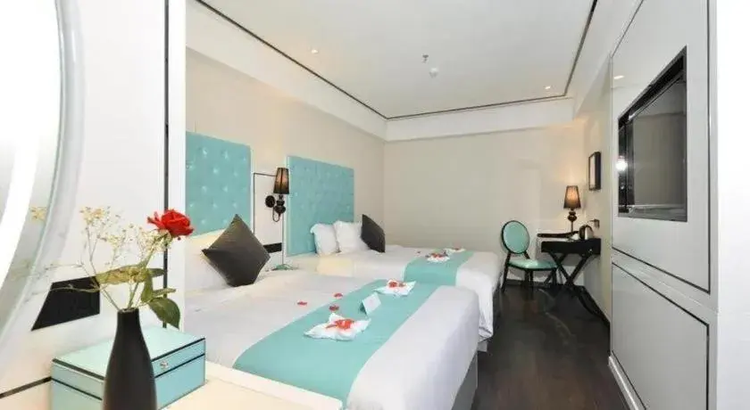 Bed in Xana Hotelle Guangzhou Tiyuxi Road Metro Station Branch Bed in Xana Hotelle Guangzhou Tiyuxi Road Metro Station Branch