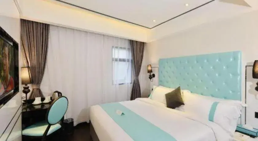 Bed in Xana Hotelle Guangzhou Tiyuxi Road Metro Station Branch Bed in Xana Hotelle Guangzhou Tiyuxi Road Metro Station Branch