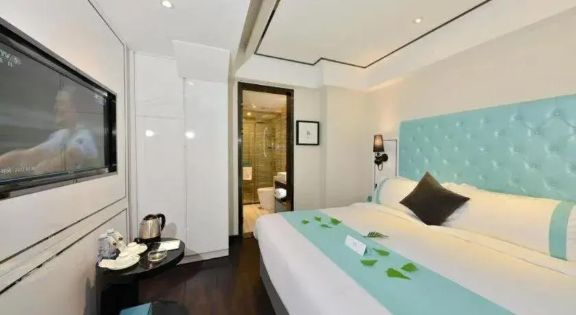 Bed in Xana Hotelle Guangzhou Tiyuxi Road Metro Station Branch Bed in Xana Hotelle Guangzhou Tiyuxi Road Metro Station Branch