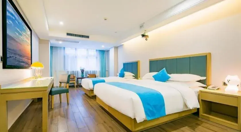 Bed in Xana Hotelle XiAn Railway Station Wulukou Wanda Plaza Branch Bed in Xana Hotelle XiAn Railway Station Wulukou Wanda Plaza Branch