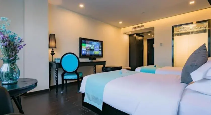 Bed in Xana Hotelle XiAn Railway Station Wulukou Wanda Plaza Branch Bed in Xana Hotelle XiAn Railway Station Wulukou Wanda Plaza Branch