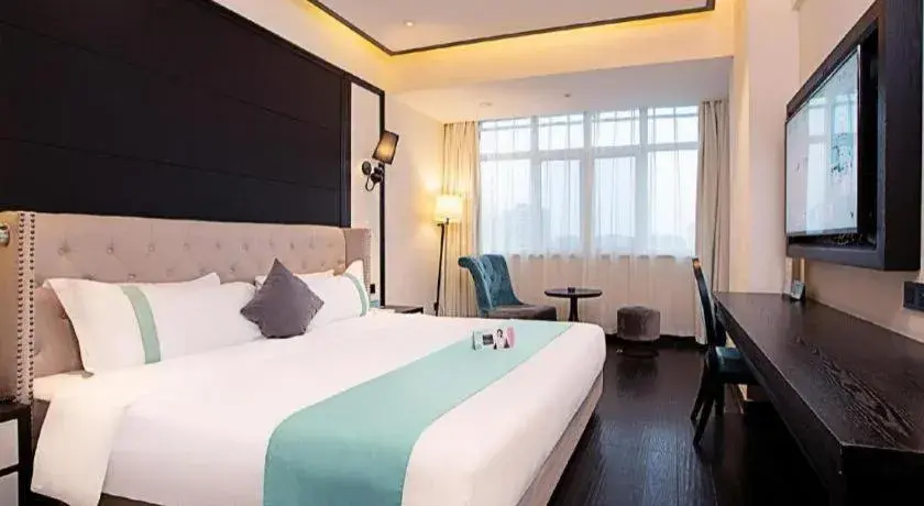 Bed in Xana Hotelle Zhengzhou Guoji Branch Bed in Xana Hotelle Zhengzhou Guoji Branch