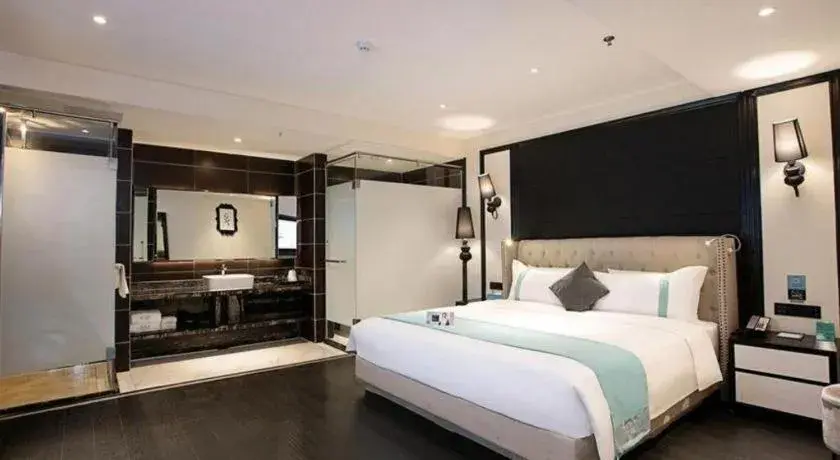 Bed in Xana Hotelle Zhengzhou Guoji Branch Bed in Xana Hotelle Zhengzhou Guoji Branch